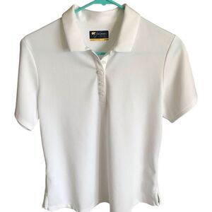 Jack Nicklaus women’s Golf white short sleeve polo shirt SZ Medium